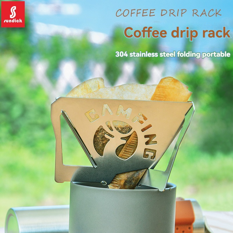 Outdoor Coffee Equipment - SUNDICK Outdoor Camping Home Foldable Stainless