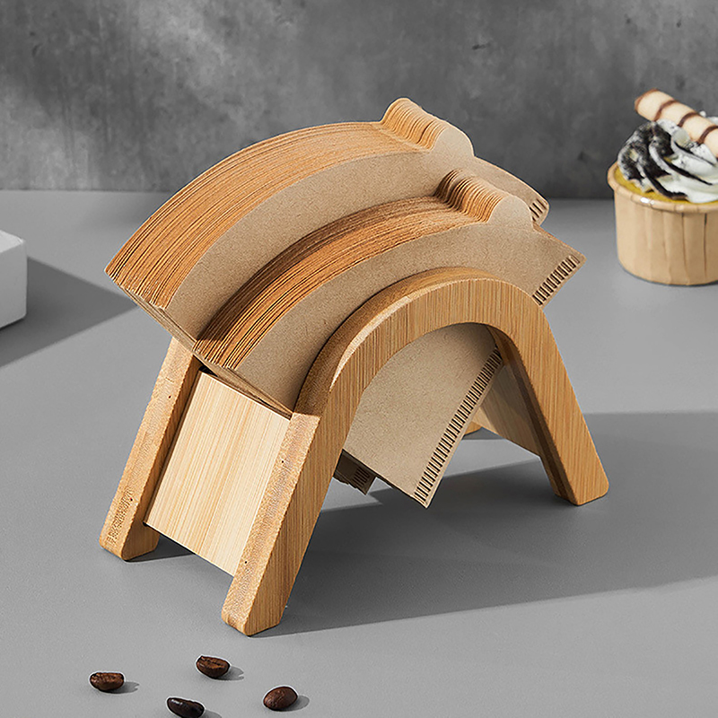 Coffee Equipment Cleaner - Wooden Coffee Filter Paper Holder, Hand