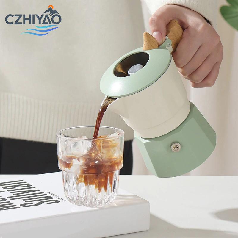 CZHIYAO 2 Cups Italian Mocha P - Quality Coffee Equipment のレビューと価格