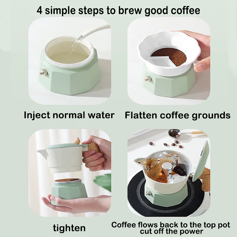 CZHIYAO 2 Cups Italian Mocha P - Quality Coffee Equipment のレビューと価格