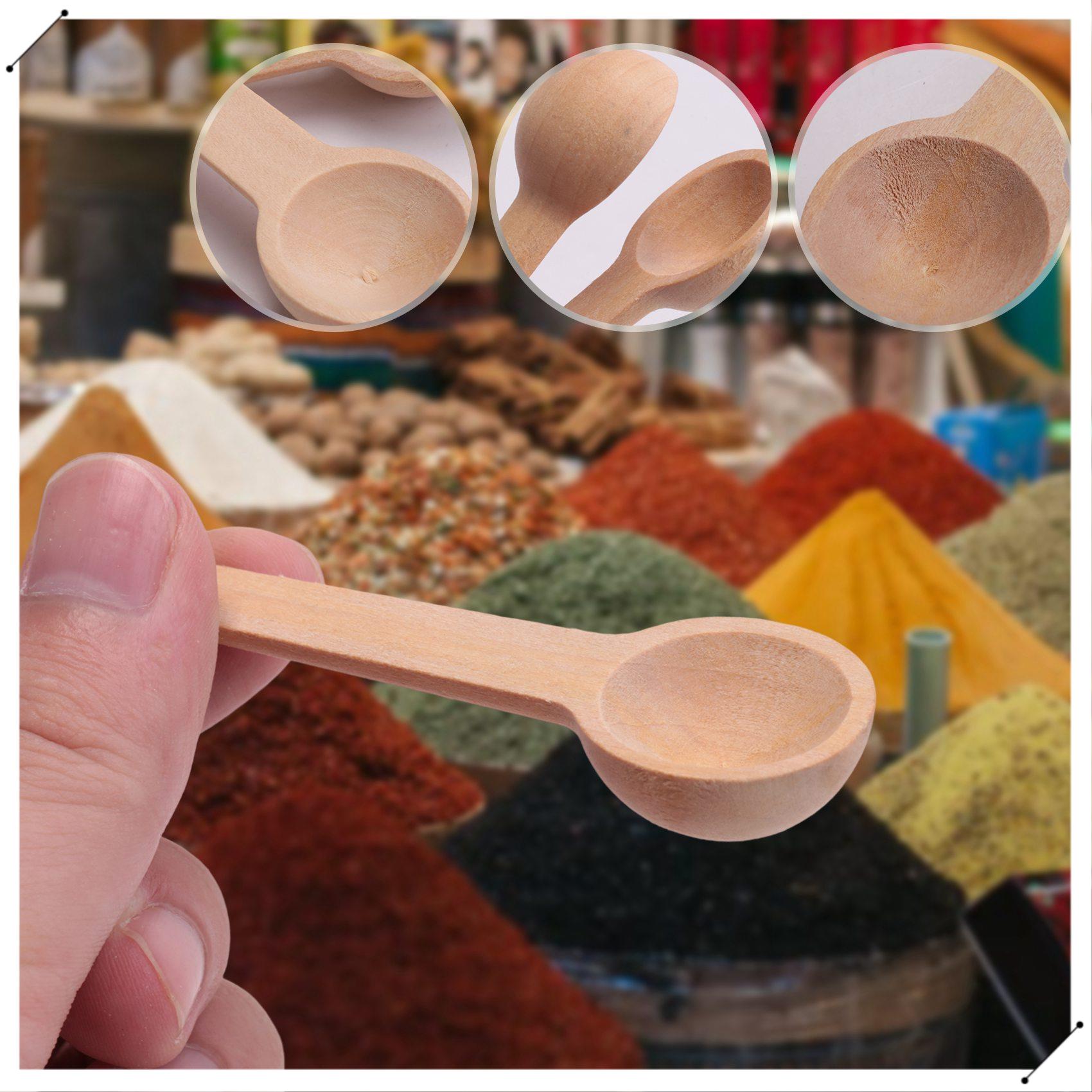 100 Pieces Mini Wooden Spoons  - Coffee Equipment And Tools のレビューと価格
