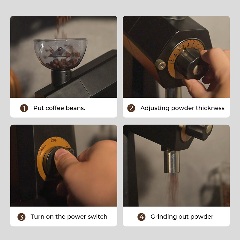 Flat Burr Professional Electri - Coffee Equipment Grinder のレビューと価格