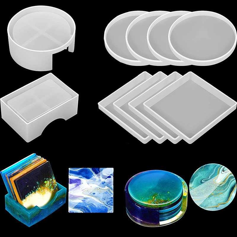 Round Square Coaster Silicone  - Coffee Equipment And Tools のレビューと価格